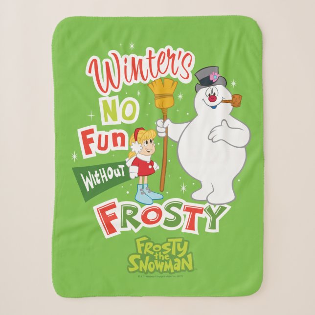 Der Winter macht keinen Spaß ohne Frost den Schnee Sherpadecke (Vorderseite)