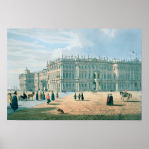 Der Winter-Palast, wie vom Palast-Durchgang Poster