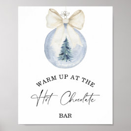 Der Winter wärmt beim Hot Chocolate Bar Poster auf