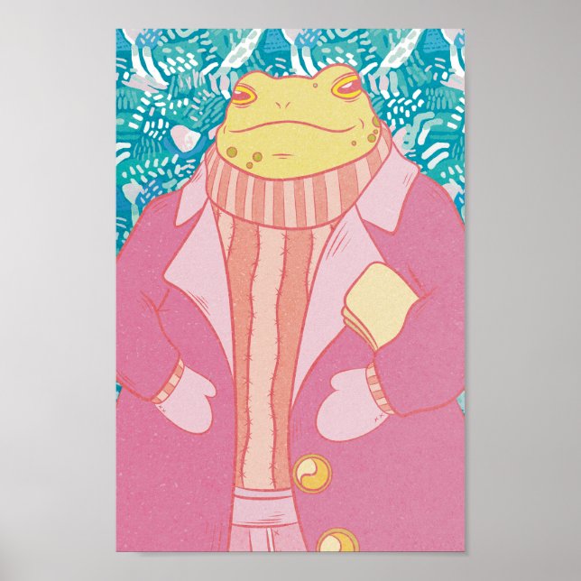 Der Winterfrosch Poster (Vorne)