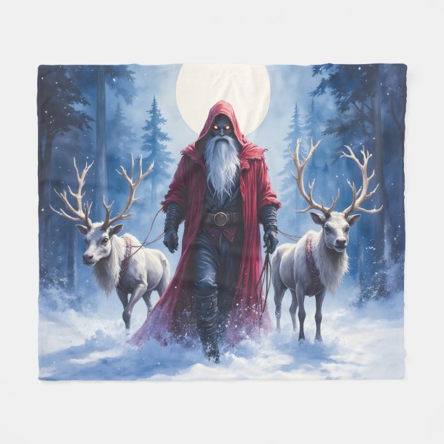Der Winterkönig kommt.  Fleecedecke (Vorderseite (Horizontal))