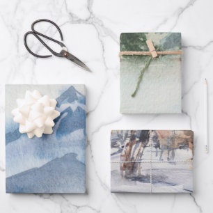 Der Winterwald Geschenkpapier Set