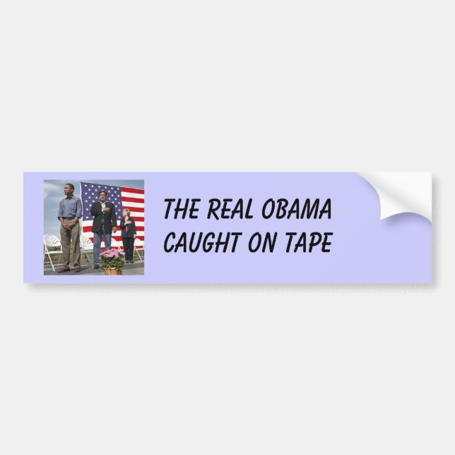 DER WIRKLICHE OBAMA, WAS SIE SEE SIND, WAS SIE AUTOAUFKLEBER (Vorne)