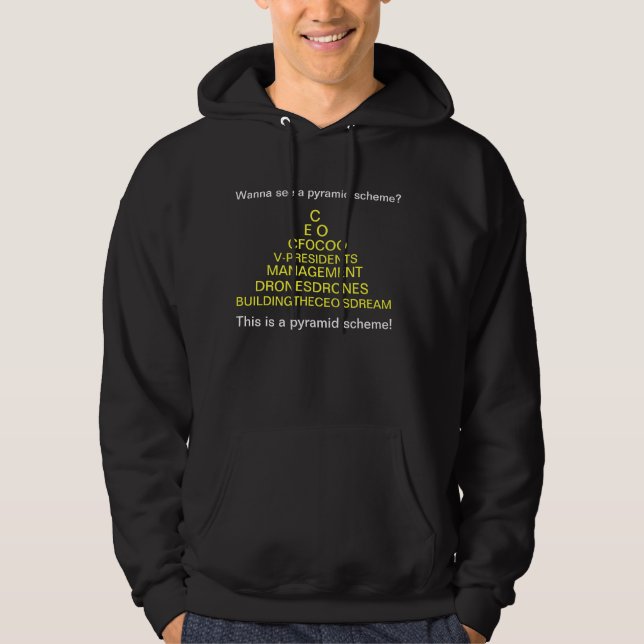 Der wirkliche Pyramide-Entwurf Hoodie (Vorderseite)