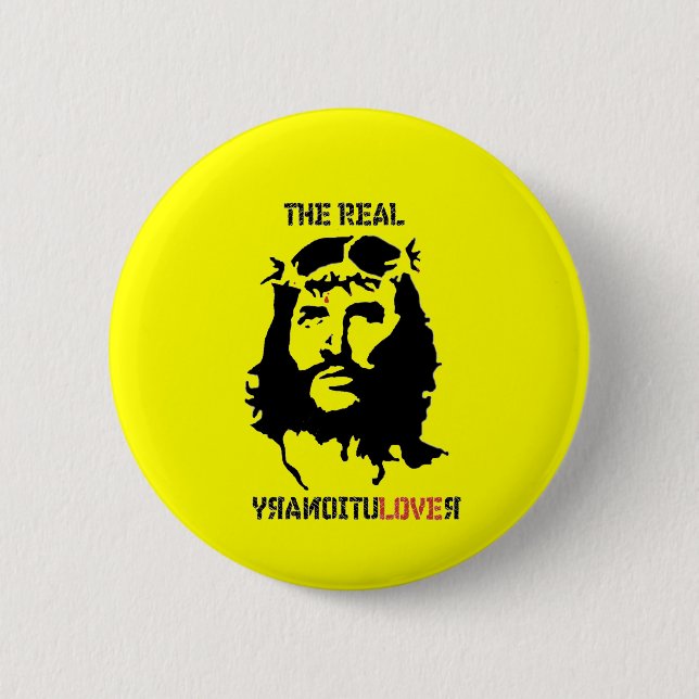 Der wirkliche Revolutionär Button (Vorderseite)
