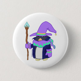 Der Wizard Penguin Badge Button