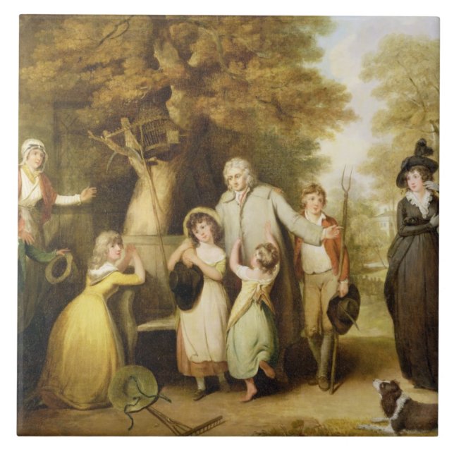 Der wohltätige Erb- oder der Pächter wieder Fliese (Vorderseite)