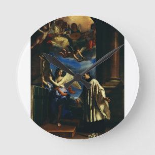 Der Wohnort von Saint Aloysius Luigi Gonzaga Runde Wanduhr