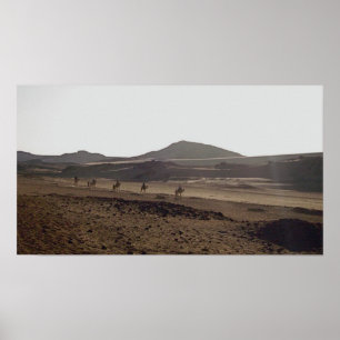 Der Wohnwagen behält das Bewegen Poster