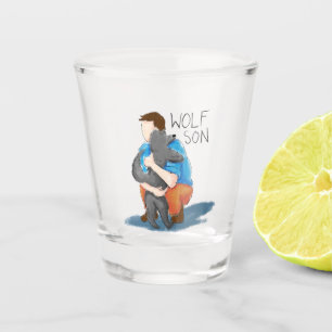 Der Wolf-Sohn Schnapsglas