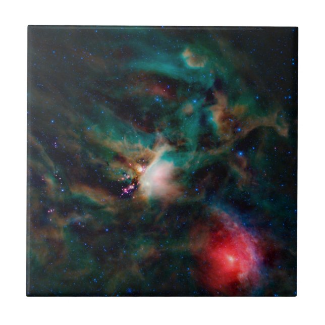 Der Wolkenkomplex Rho Ophiuchi. Fliese (Vorderseite)