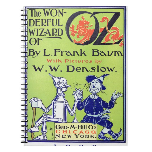 Der wunderbare Zauberer von Oz -- 1900 Notizblock (Vorderseite)