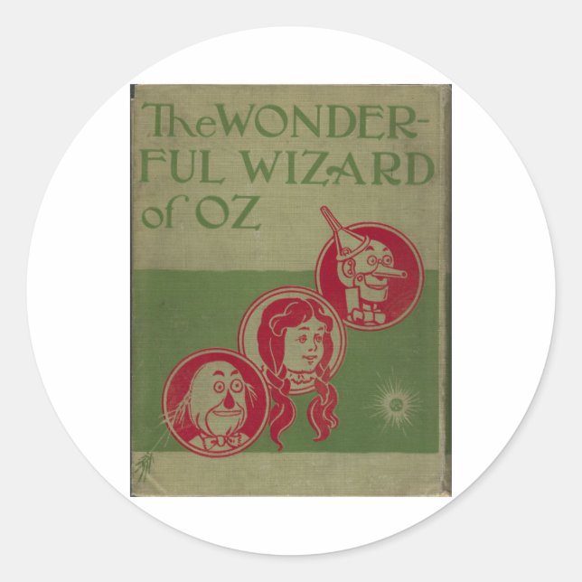 Der wunderbare Zauberer von Oz Runder Aufkleber (Vorderseite)