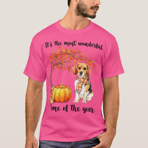 Der wunderbarste Beagle für Herbstzeit Scarf Pu T-Shirt