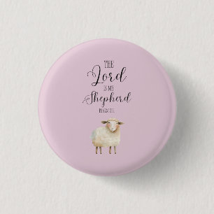 Der wunderliche Herr ist mein Hirte Psalm 23:1 Button