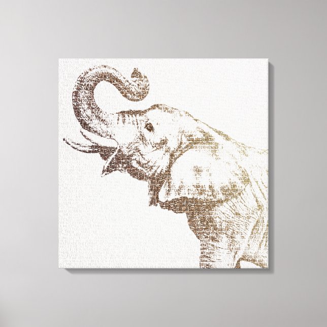 Der wünschenswerteste Elefant Leinwanddruck (Vorderseite)