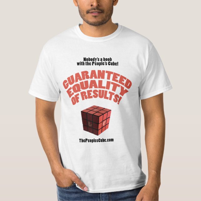 Der Würfel der Leute - garantierte Gleichheit von T-Shirt (Vorderseite)