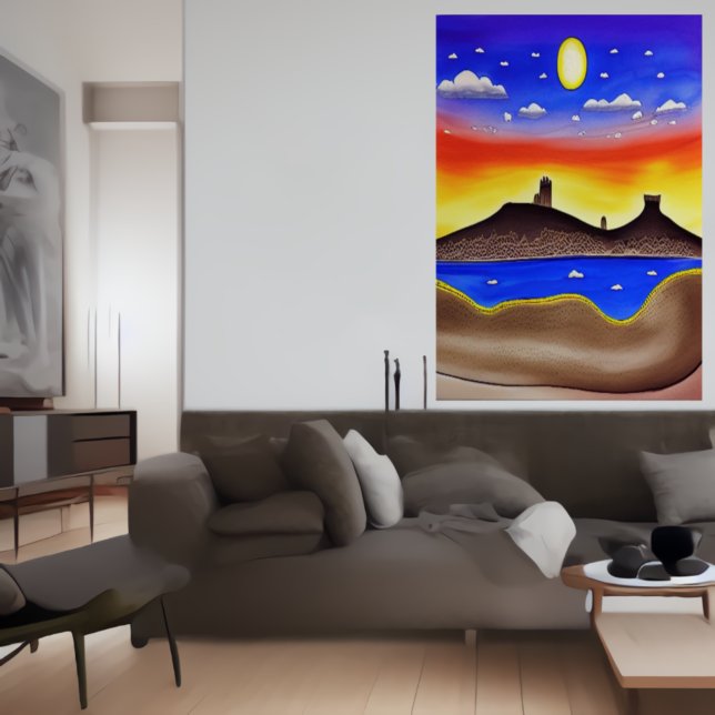 Der Wüstensee | AI Art Poster (Von Creator hochgeladen)