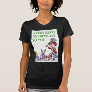 Der wütende Hutmacher sagt, A sehr alles Gute zum T-Shirt