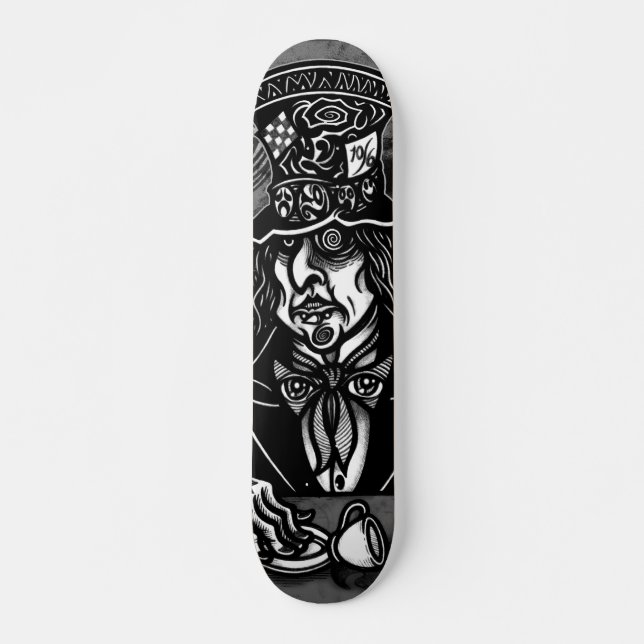 Der WÜTENDE HUTMACHER Skateboard (Vorne)