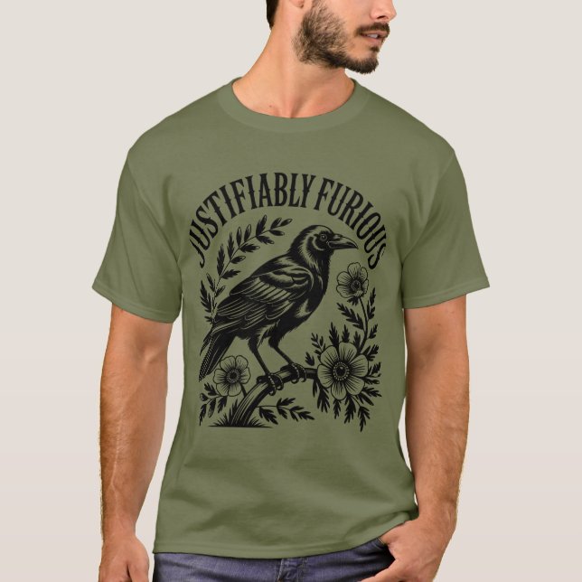 Der wütende Rabe T-Shirt (Vorderseite)