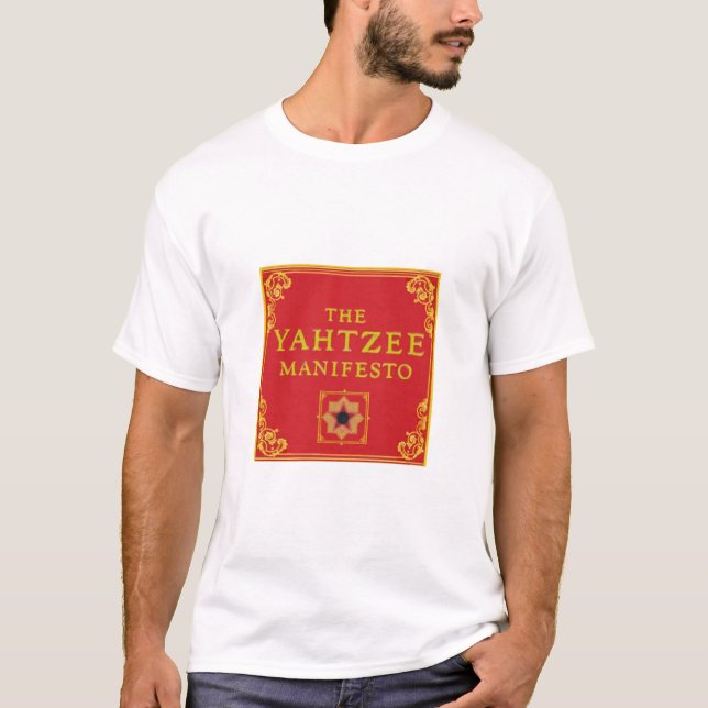 Der Yahtzee-Manifesto-T - Shirt (Vorderseite)