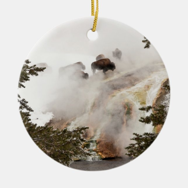 Der Yellowstone Nationalpark ist Phantastisch! Keramik Ornament (Vorne)