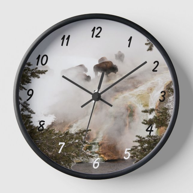 Der Yellowstone Nationalpark ist Phantastisch! Uhr (Vorderseite)