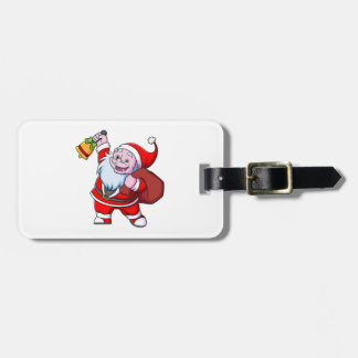 der Yeti Zwerg mit der santa claus kostüm ist rin Gepäckanhänger
