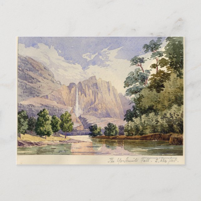Der Yo-Semite Fall. 804 m. Postkarte (Vorderseite)