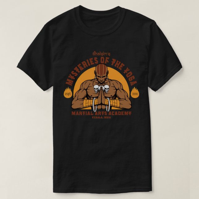 Der Yoga-Meister Dhalsim T-Shirt (Design vorne)