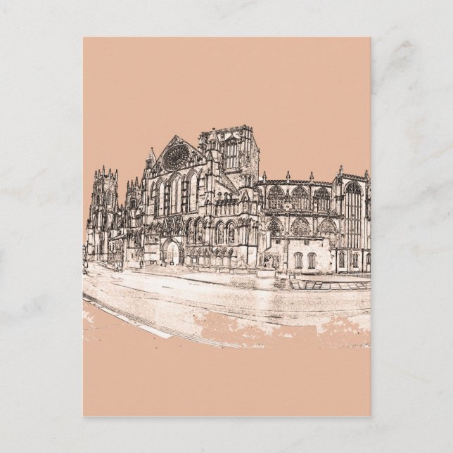 Der York Minster Postkarte (Vorderseite)