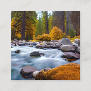 Der Yosemite Nationalpark ist ein bekannter Nation Quadratische Visitenkarte