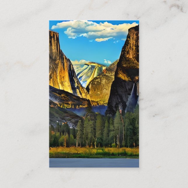 Der Yosemite Nationalpark ist ein bekannter Nation Visitenkarte (Vorderseite)