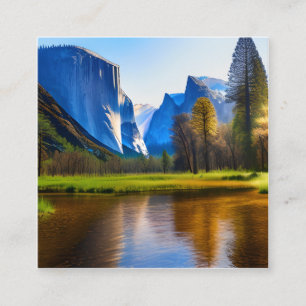 Der Yosemite-Nationalpark ist ein renommierter Nat Quadratische Visitenkarte