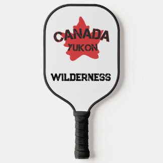 Der Yukon Kanadier einen Spaß Pickleball Schläger