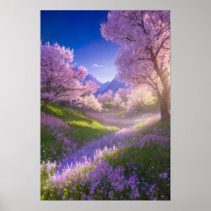 Der zarte Charme der Bäume von Sakura Poster