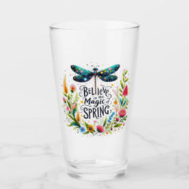 Der Zauber der Blumen des Frühlings Glas