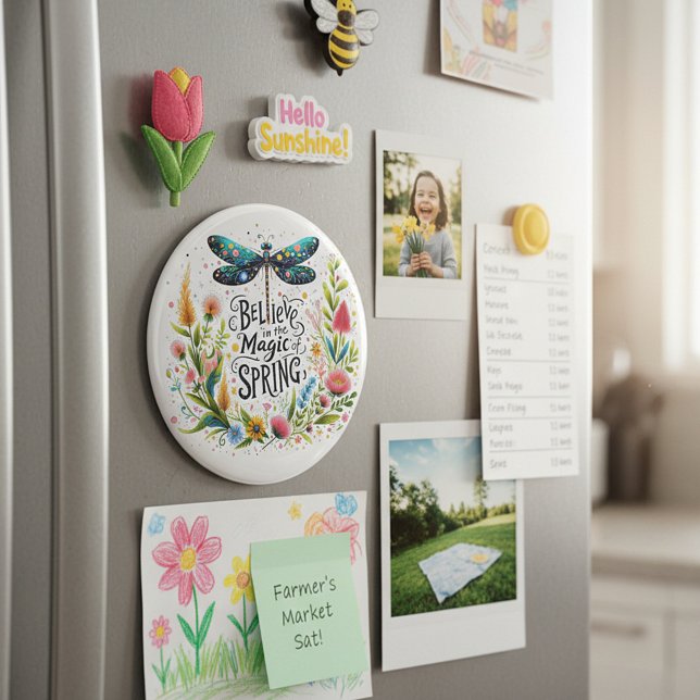 Der Zauber der Blumen des Frühlings Magnet (Von Creator hochgeladen)