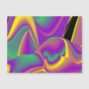 Der Zauber der Magnetkarte in den Farben
