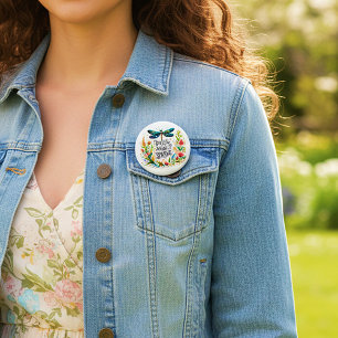 Der Zauber des Frühlings floral Button