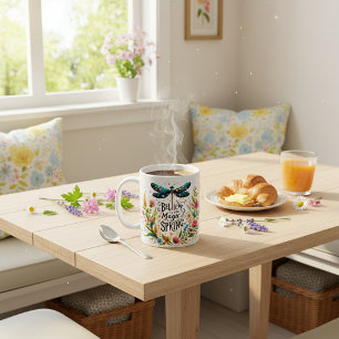Der Zauber des Frühlings floral Kaffeetasse