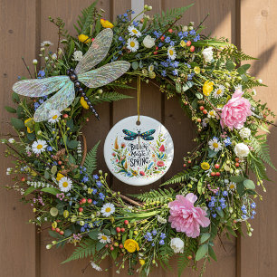 Der Zauber des Frühlings floral Keramik Ornament