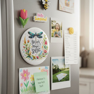 Der Zauber des Frühlings floral Magnet