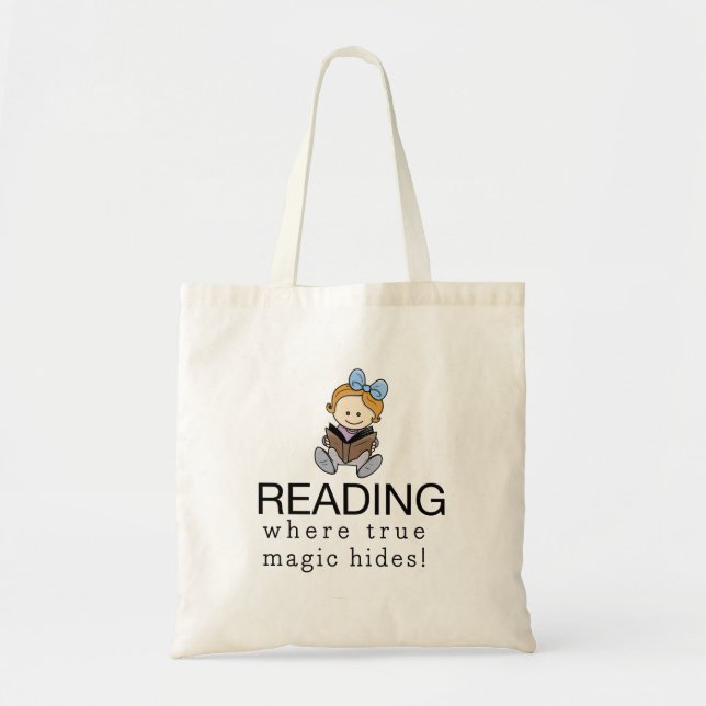 Der Zauber des Lesens - Tasche für Buchliebhaber (Vorne)