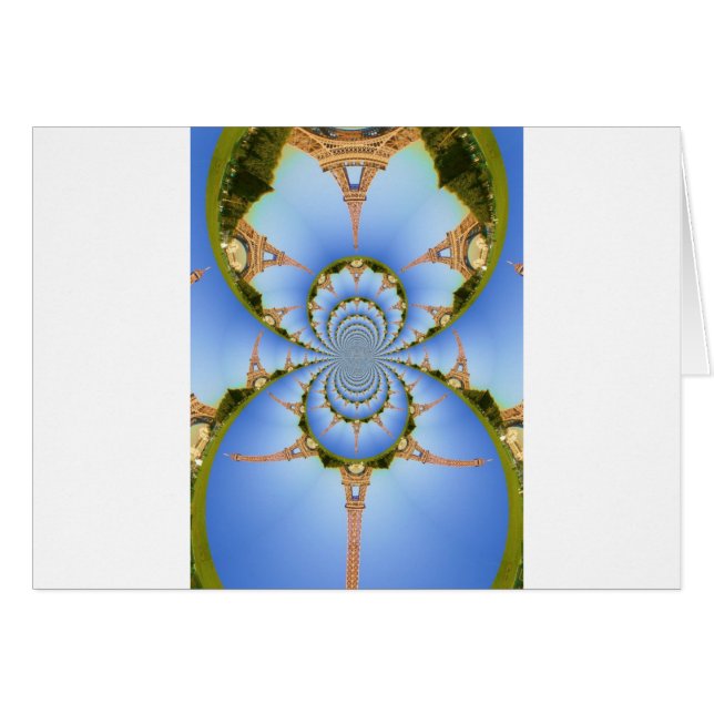 Der Zauber von Paris: Geometrisches Eiffelturm-Des (Vorderseite (Horizontal))