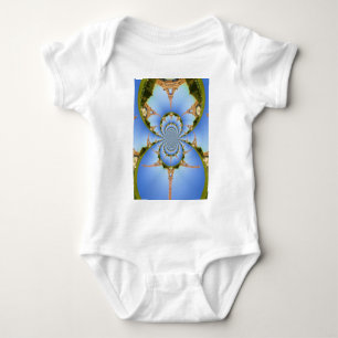 Der Zauber von Paris: Geometrisches Eiffelturm-Des Baby Strampler