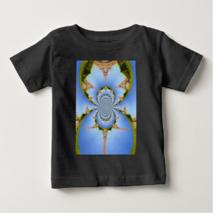 Der Zauber von Paris: Geometrisches Eiffelturm-Des Baby T-shirt