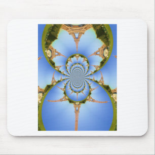 Der Zauber von Paris: Geometrisches Eiffelturm-Des Mousepad