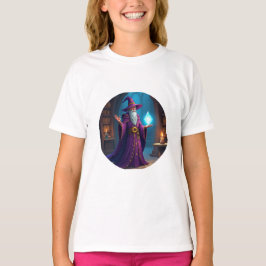 Der Zauberer konsultiert seinen Zauberkristall T-Shirt